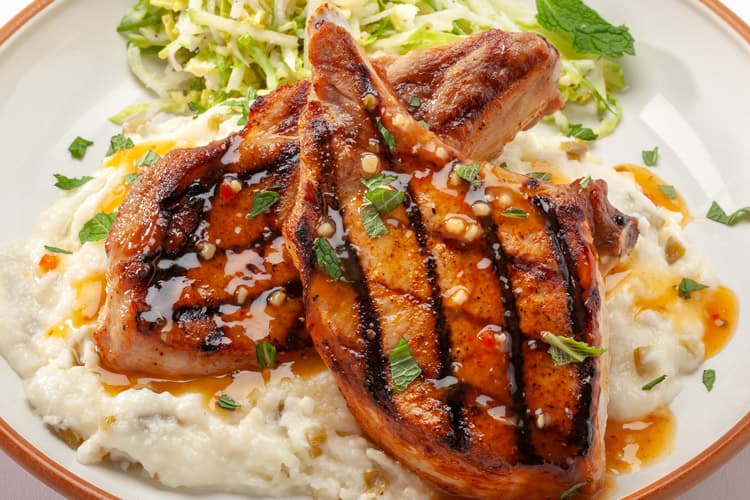 Grilled Pork Chops with Sweet Red Chili thumbnail