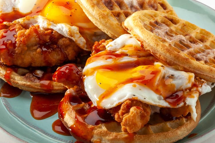 Chicken & Egg Waffle Sandwich thumbnail